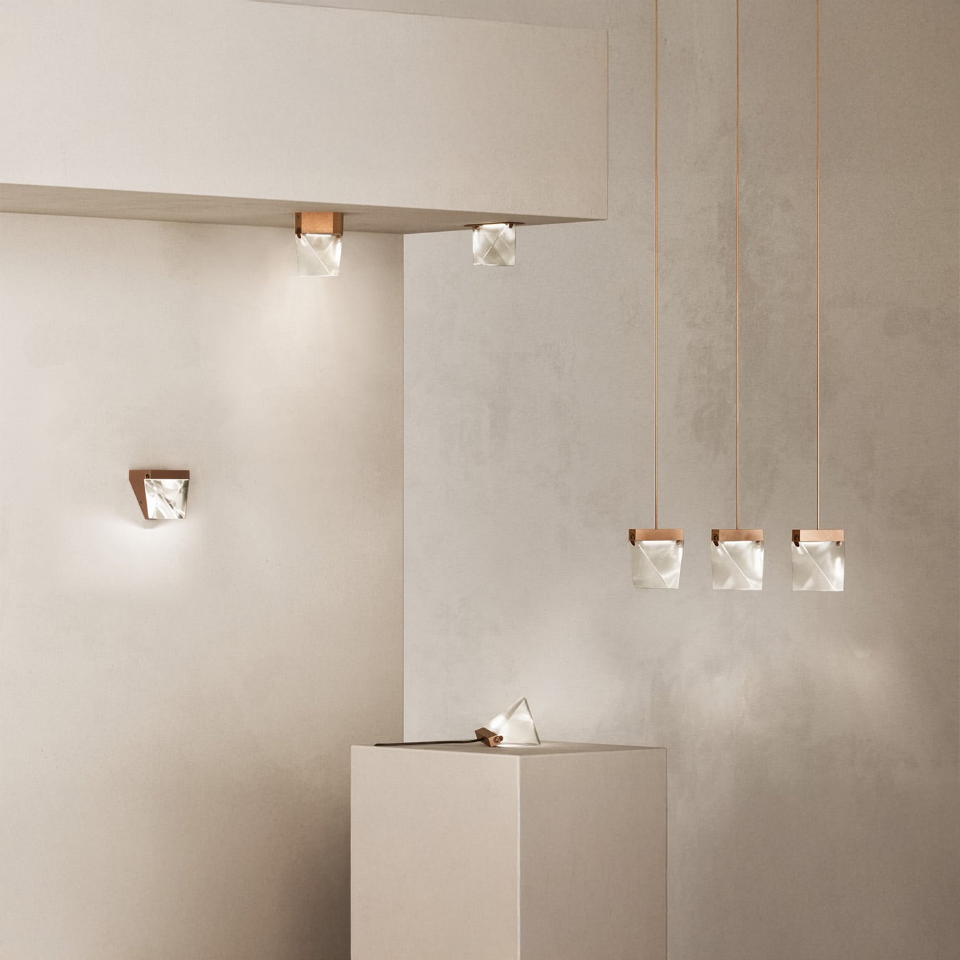 Fabbian Tripla Lampada da Tavolo
