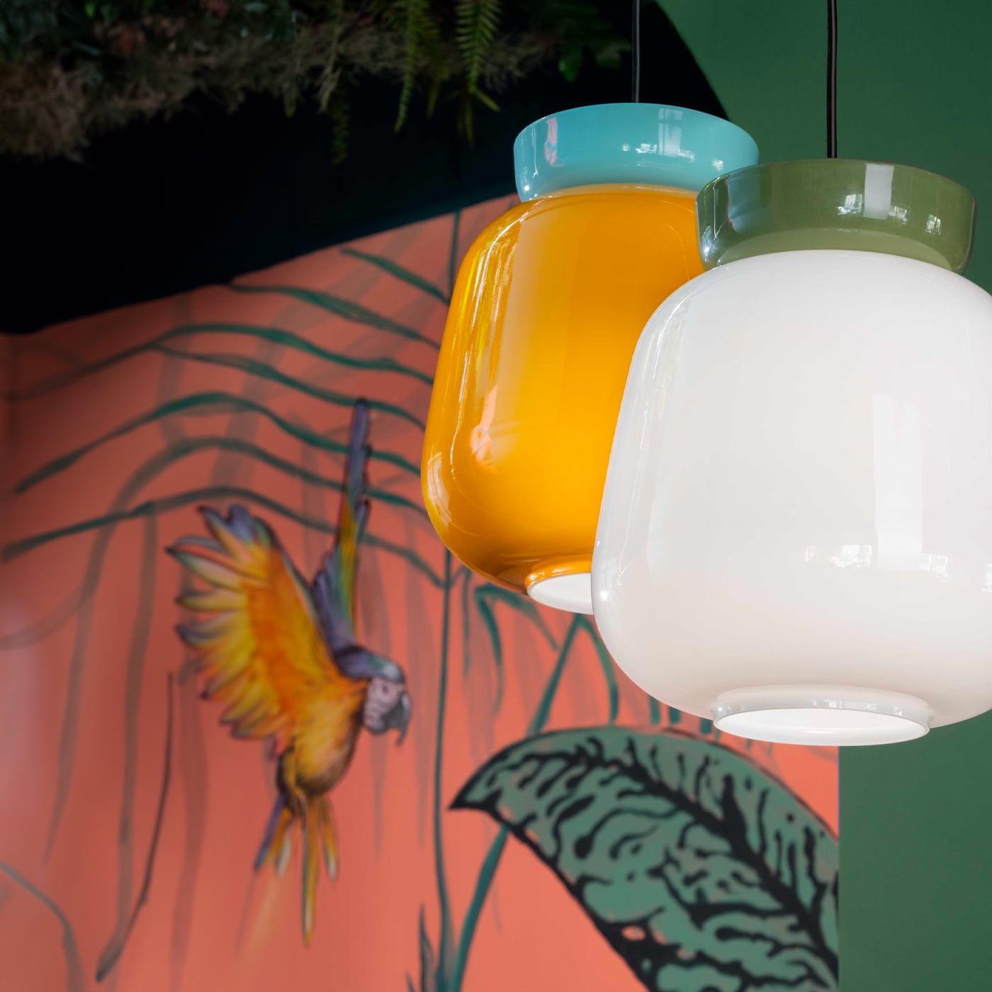 Ferroluce Corcovado C2742 Sospensione Vetro