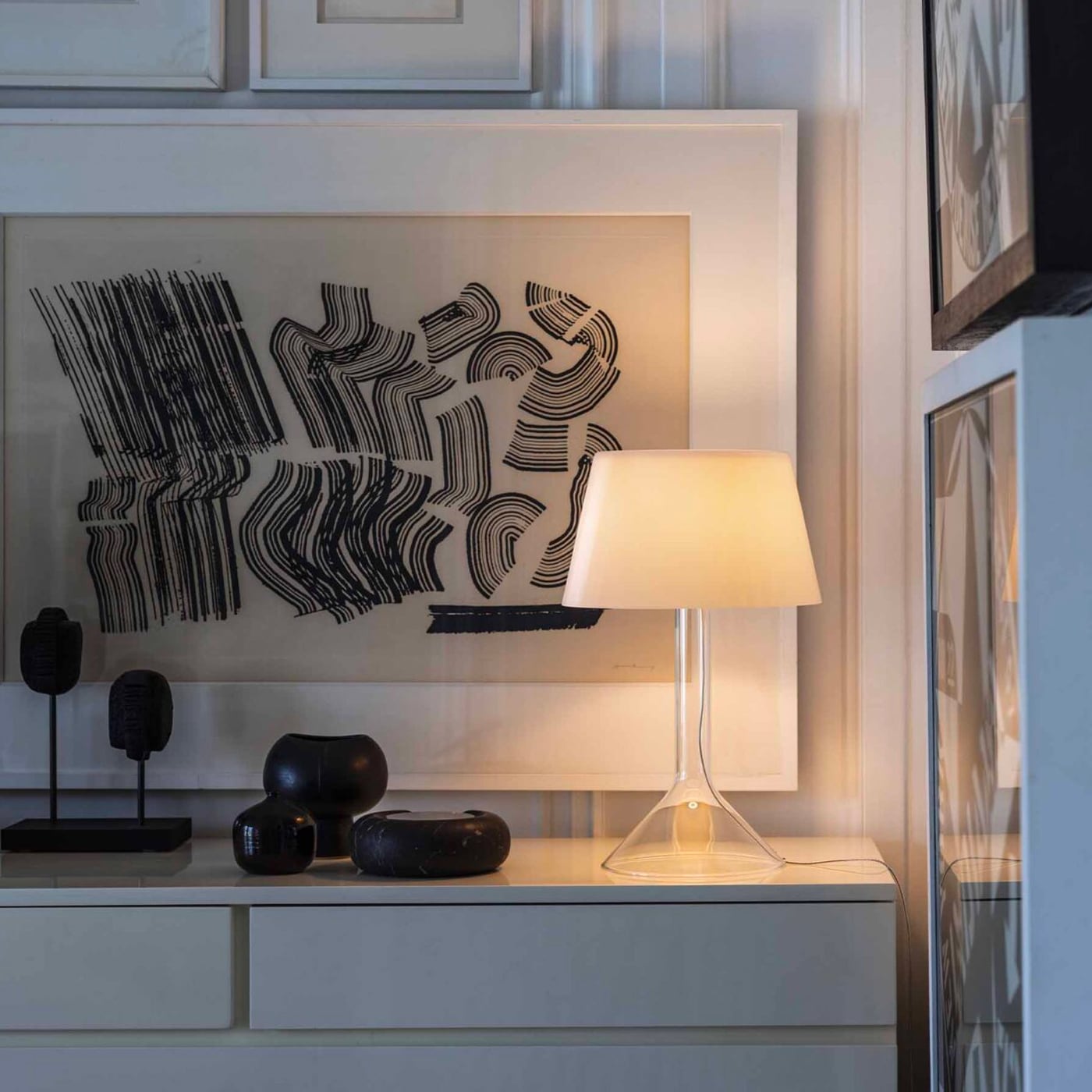 Foscarini Chapeaux Vetro Lampada da tavolo