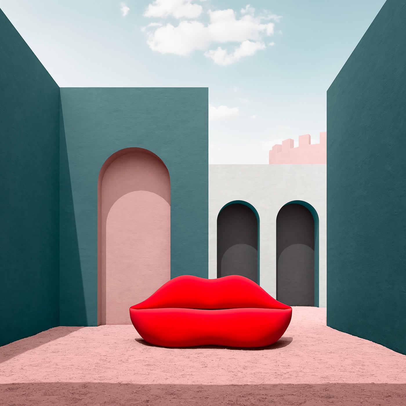 Gufram Bocca (Lips) Divano