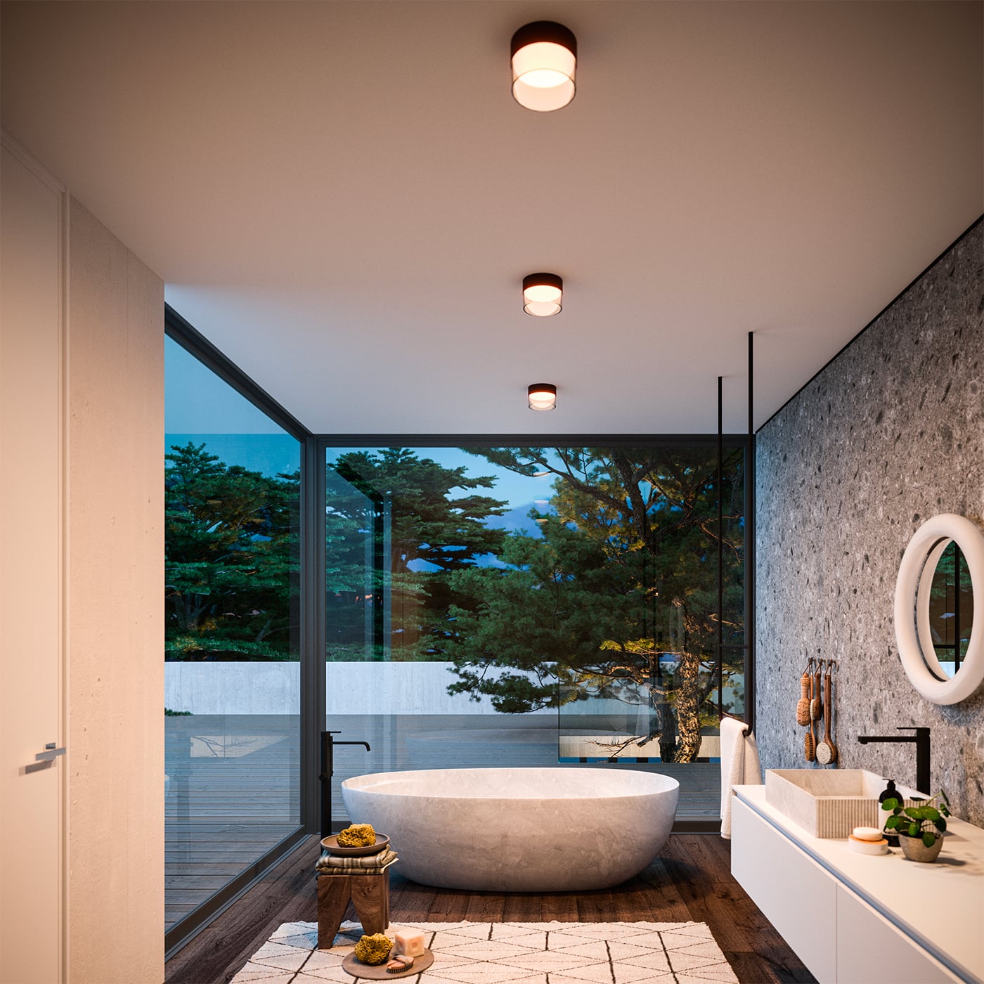 Linea Light Crumb Plafoniera