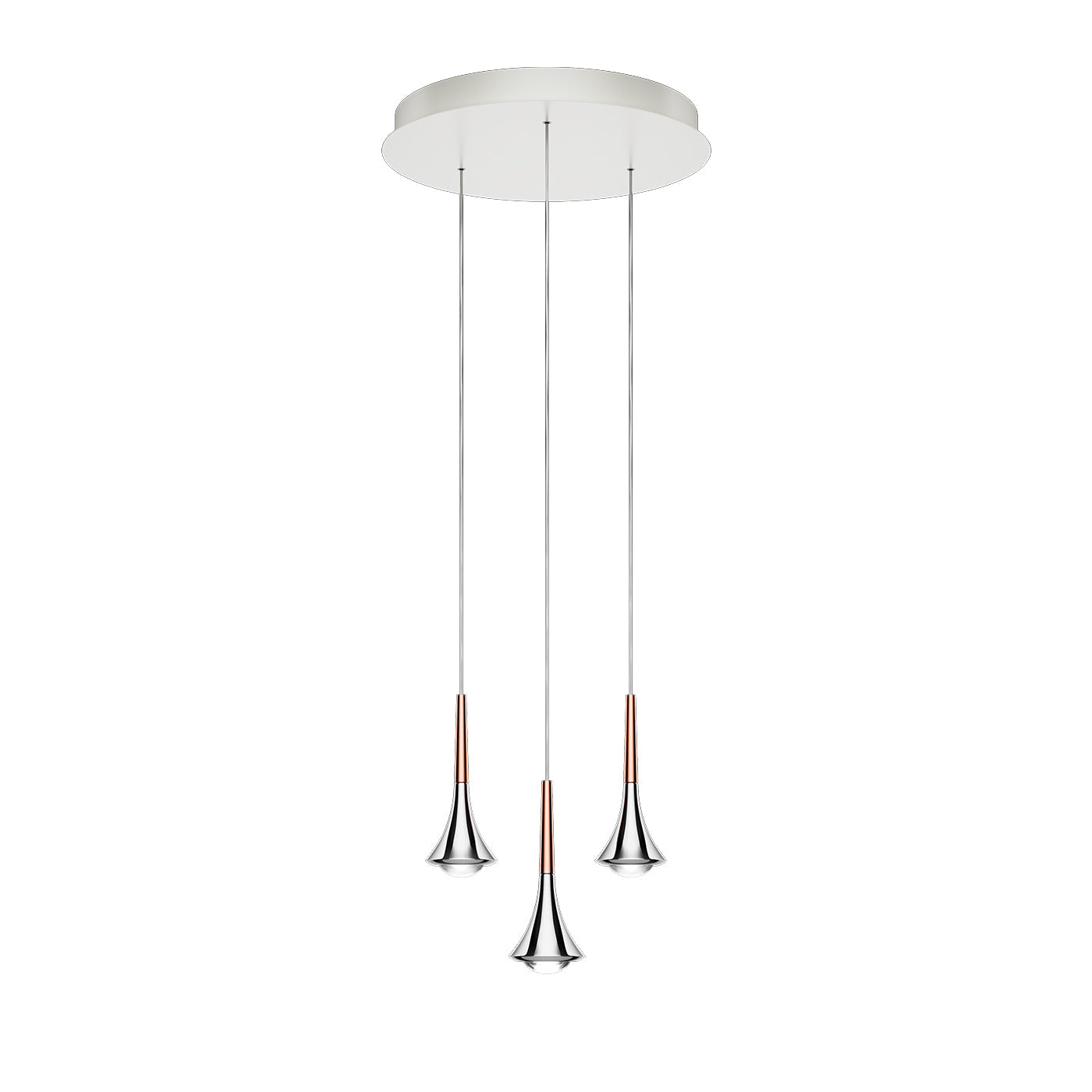 Lodes Rain Sospensione Trio White