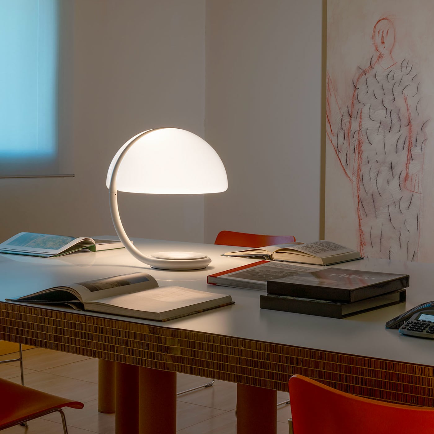 Martinelli Luce Serpente Lampada da tavolo