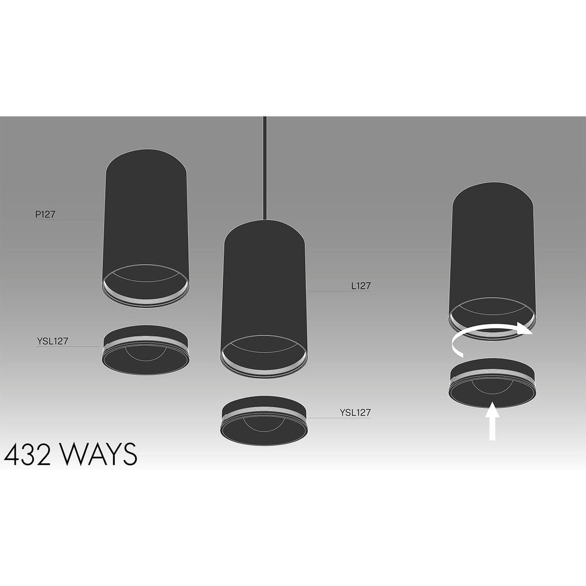 Panzeri 432 Ways Struttura Plafoniera