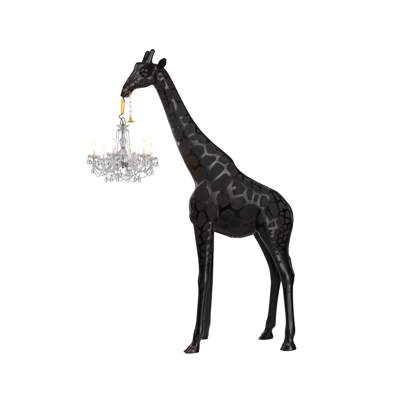 Qeeboo Giraffe in Love M Outdoor Lampada in polietilene