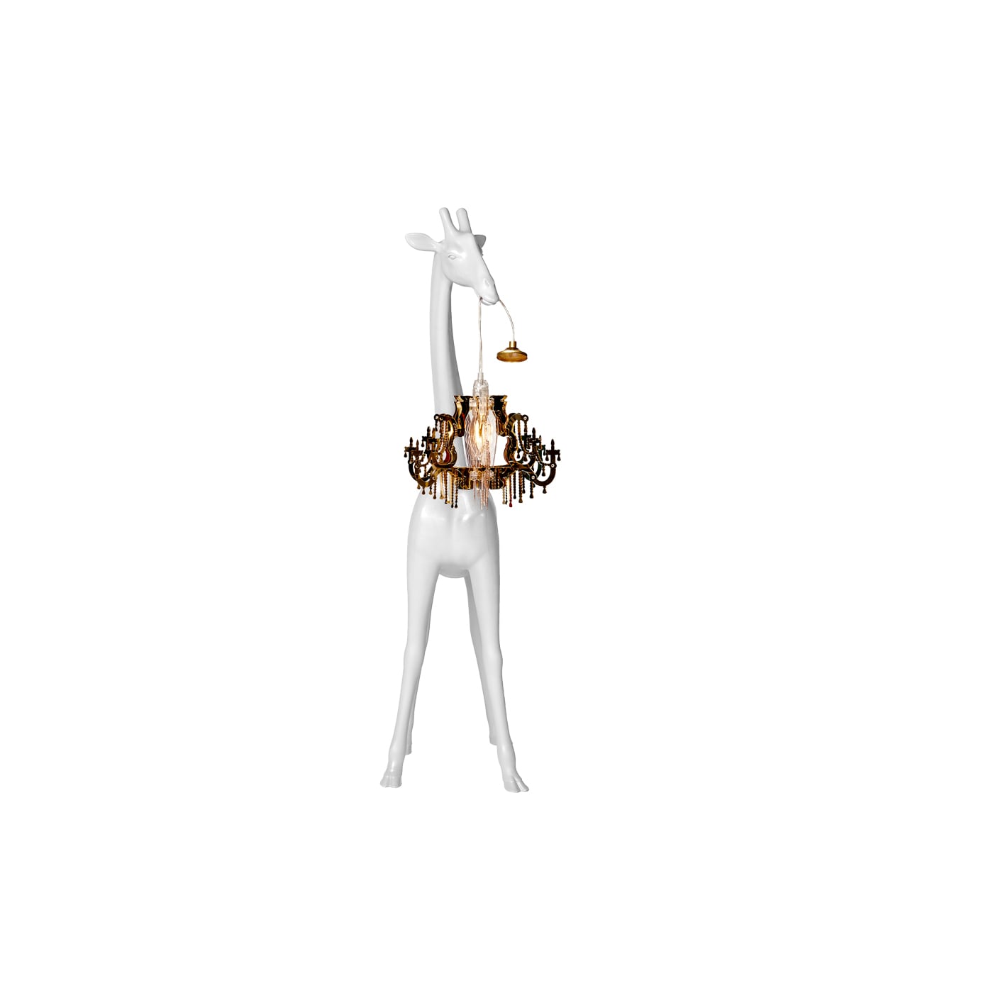 Qeeboo Giraffe in Love XS Lampada in polietilene