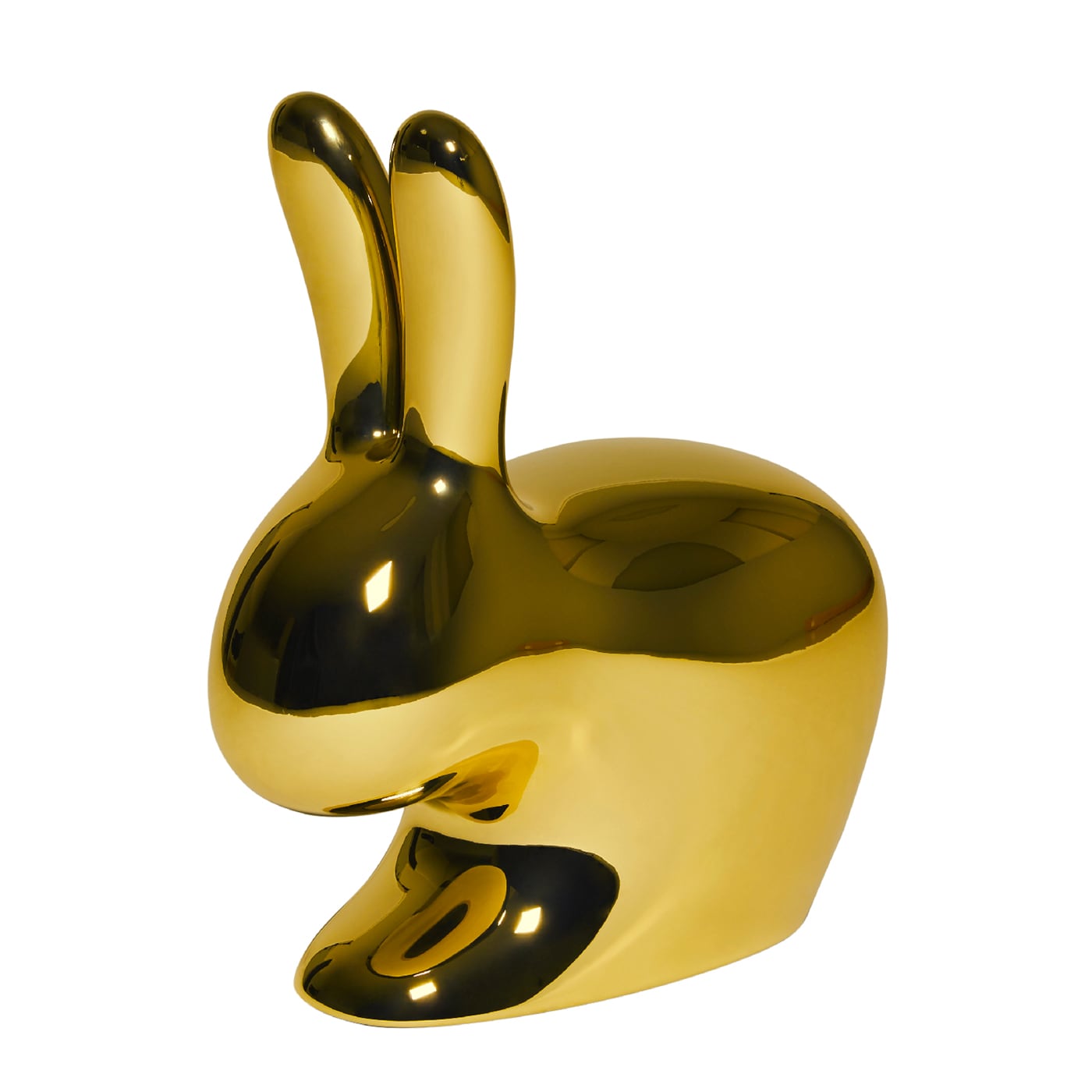 Qeeboo Rabbit Sedia Metal in polietilene