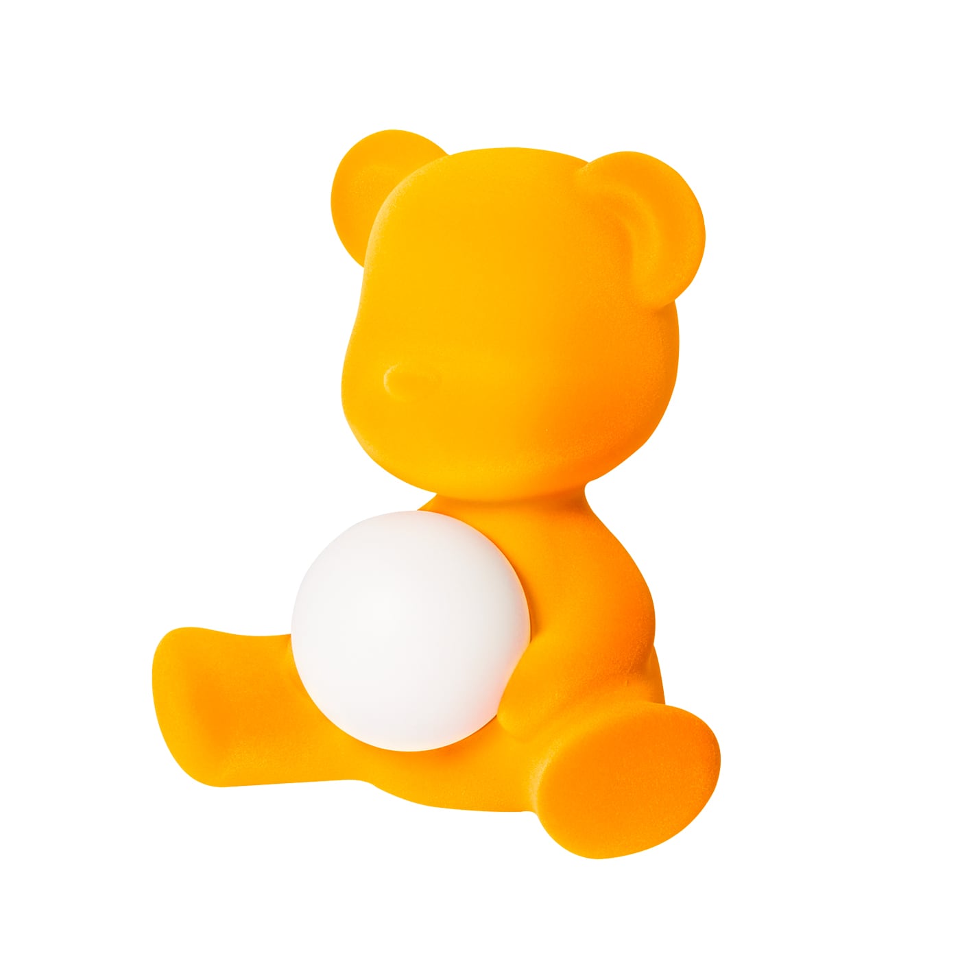 Qeeboo Teddy Girl Velvet Lampada ricaricabile