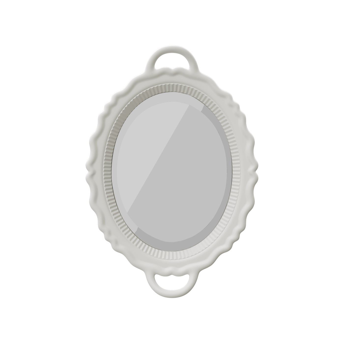 Qeeboo Plateau Miroir Specchio con cornice