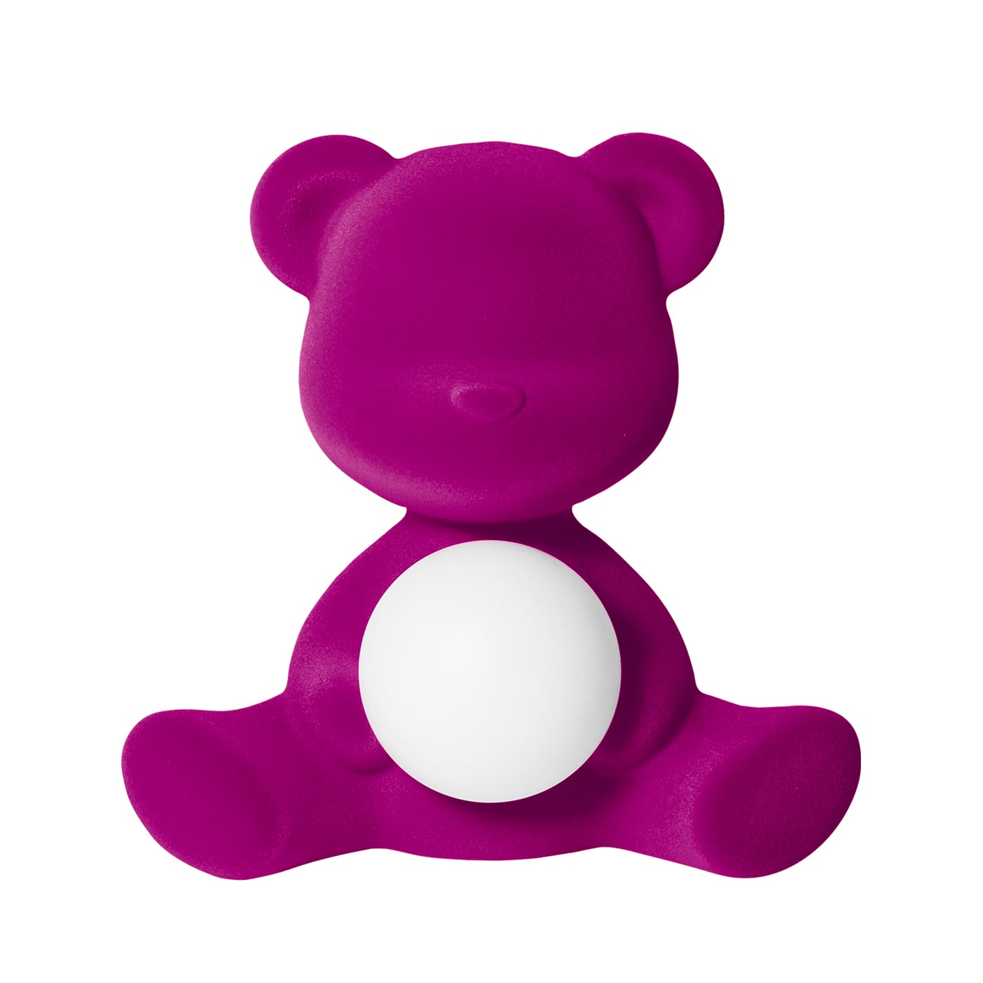 Qeeboo Teddy Girl Velvet Lampada ricaricabile
