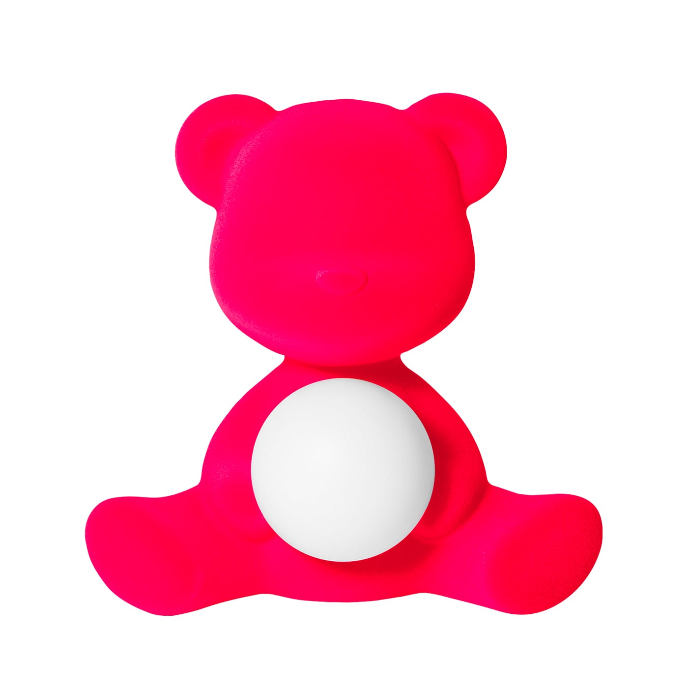 Qeeboo Teddy Girl Velvet Lampada ricaricabile