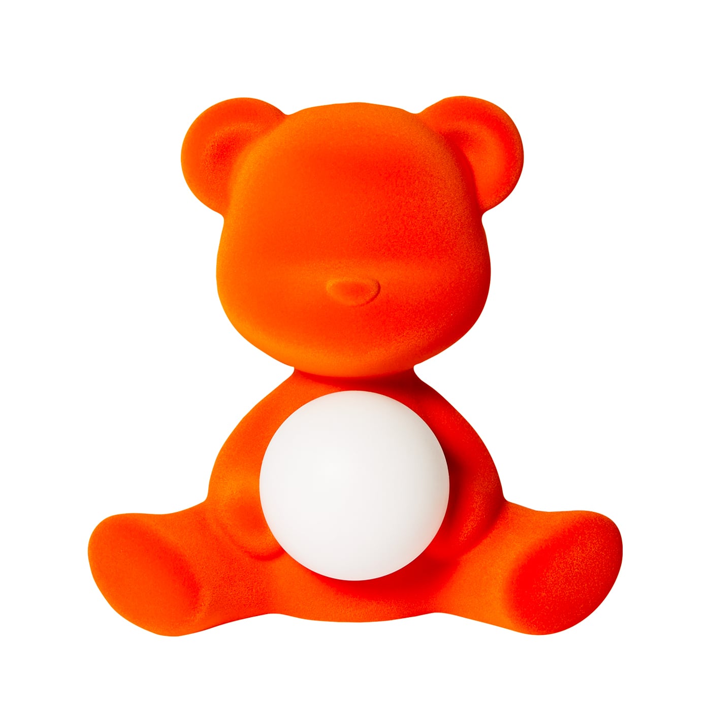 Qeeboo Teddy Girl Velvet Lampada ricaricabile