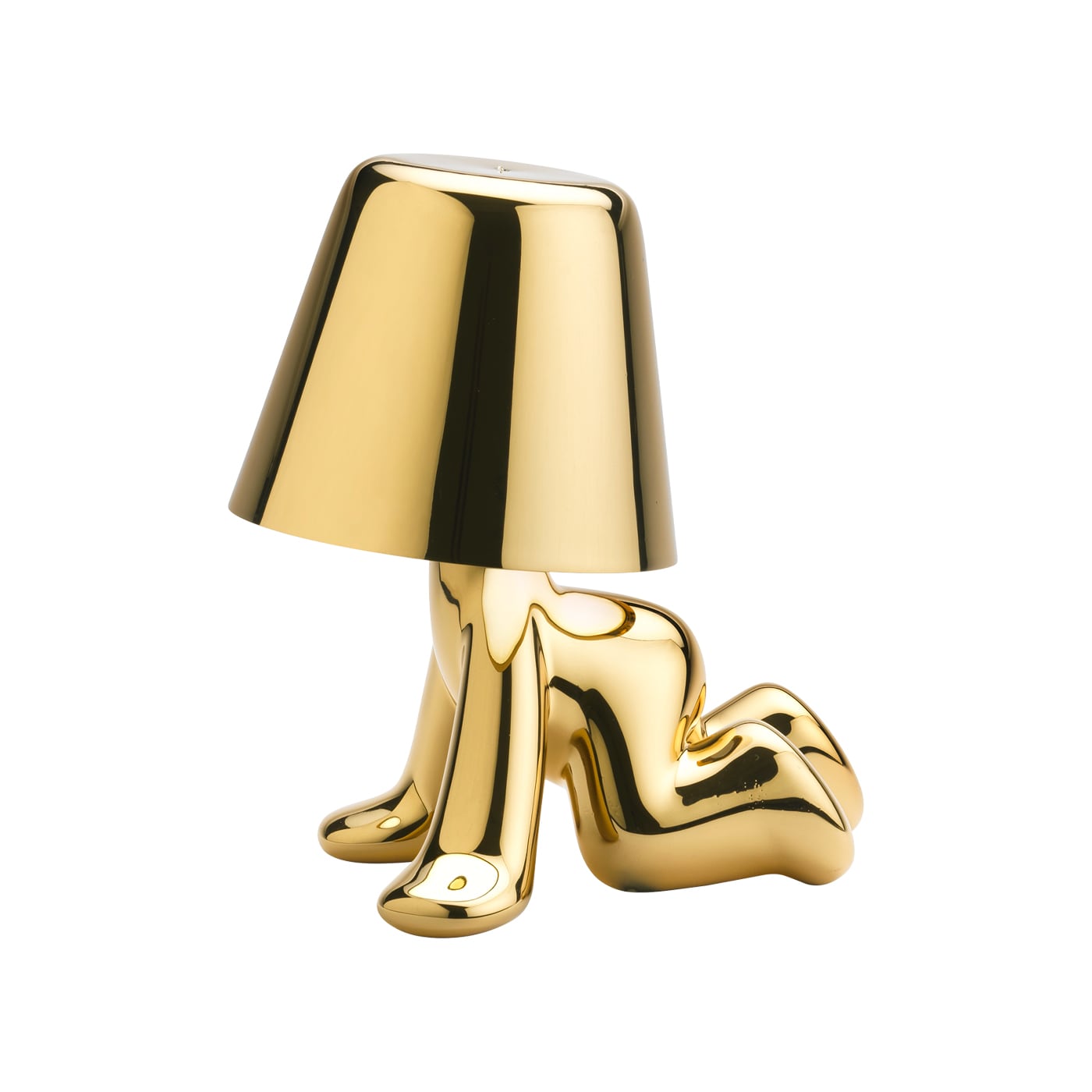 Qeeboo Golden Brothers Lampada ricaricabile