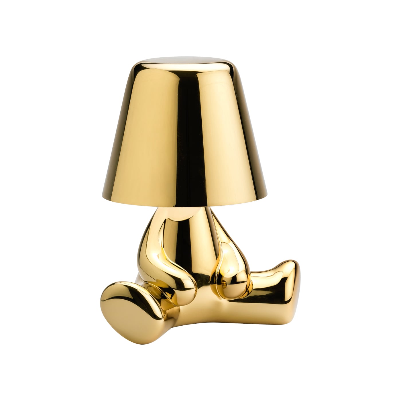 Qeeboo Golden Brothers Lampada ricaricabile