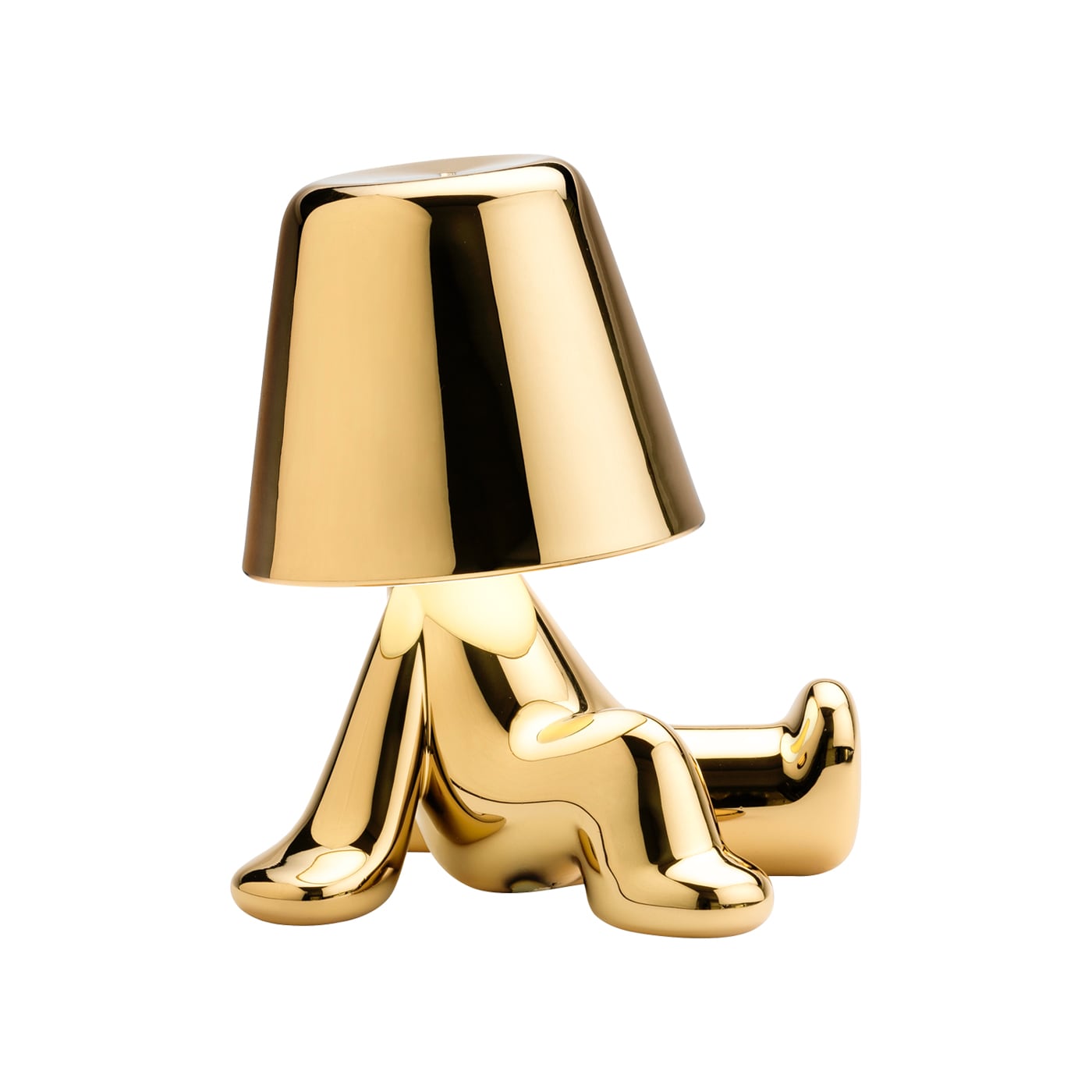 Qeeboo Golden Brothers Lampada ricaricabile