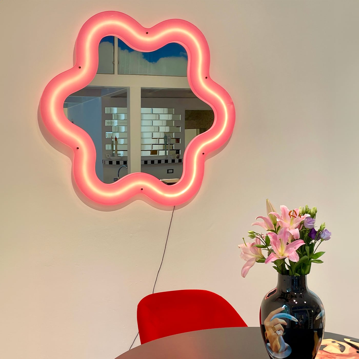 Seletti Supercurve Flower Specchio