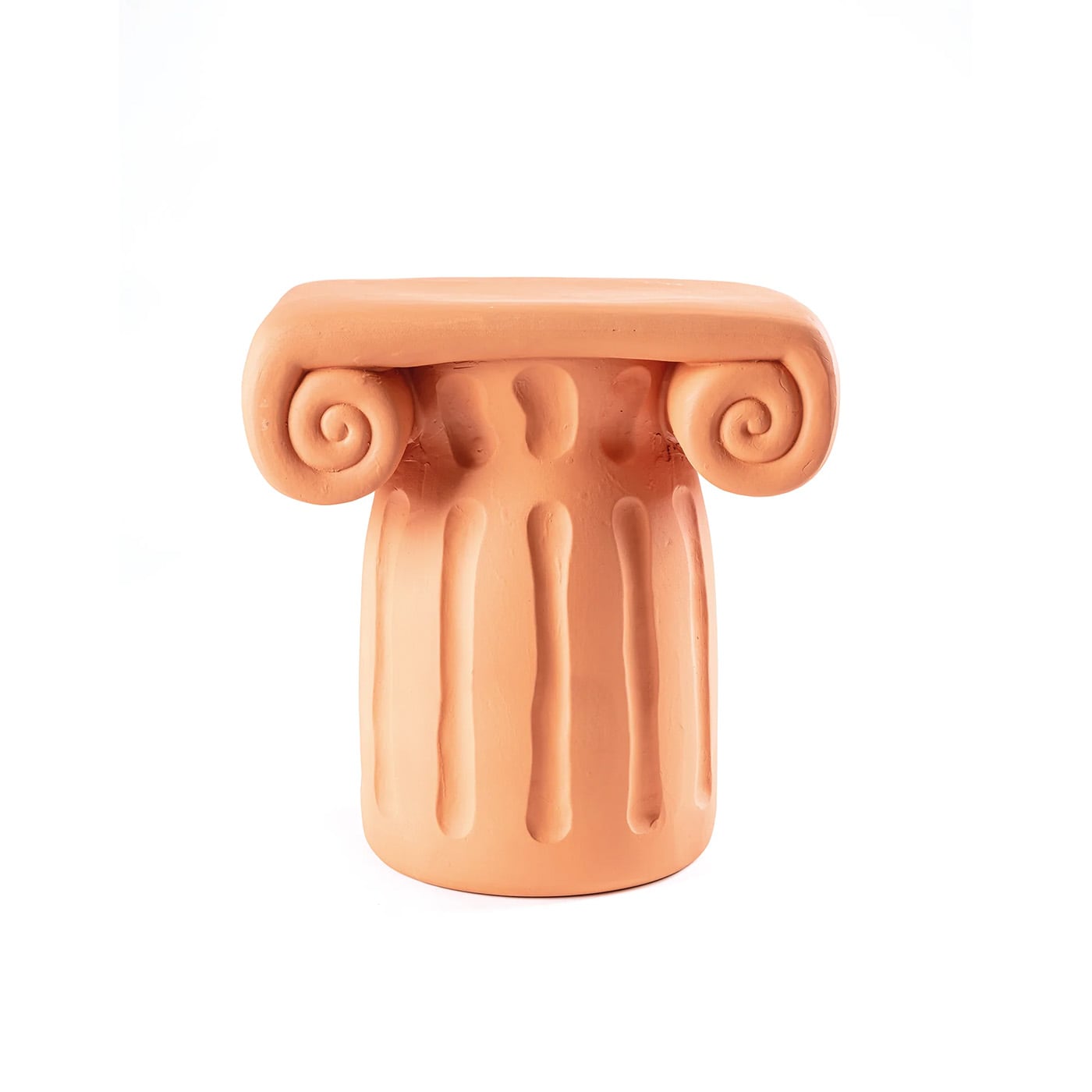 Seletti Magna Graecia Terracotta Capitello Sgabello/Tavolino