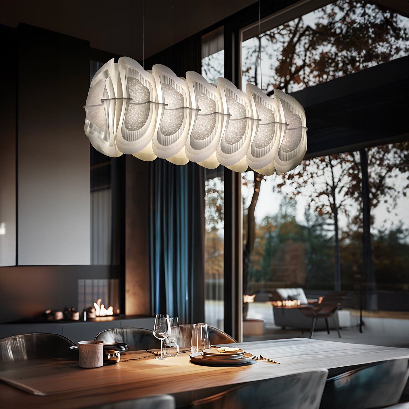 Slamp Fiordlys Sospensione Lineare