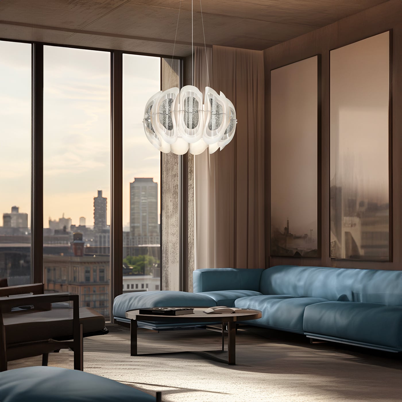 Slamp Fiordlys Sospensione Tonda