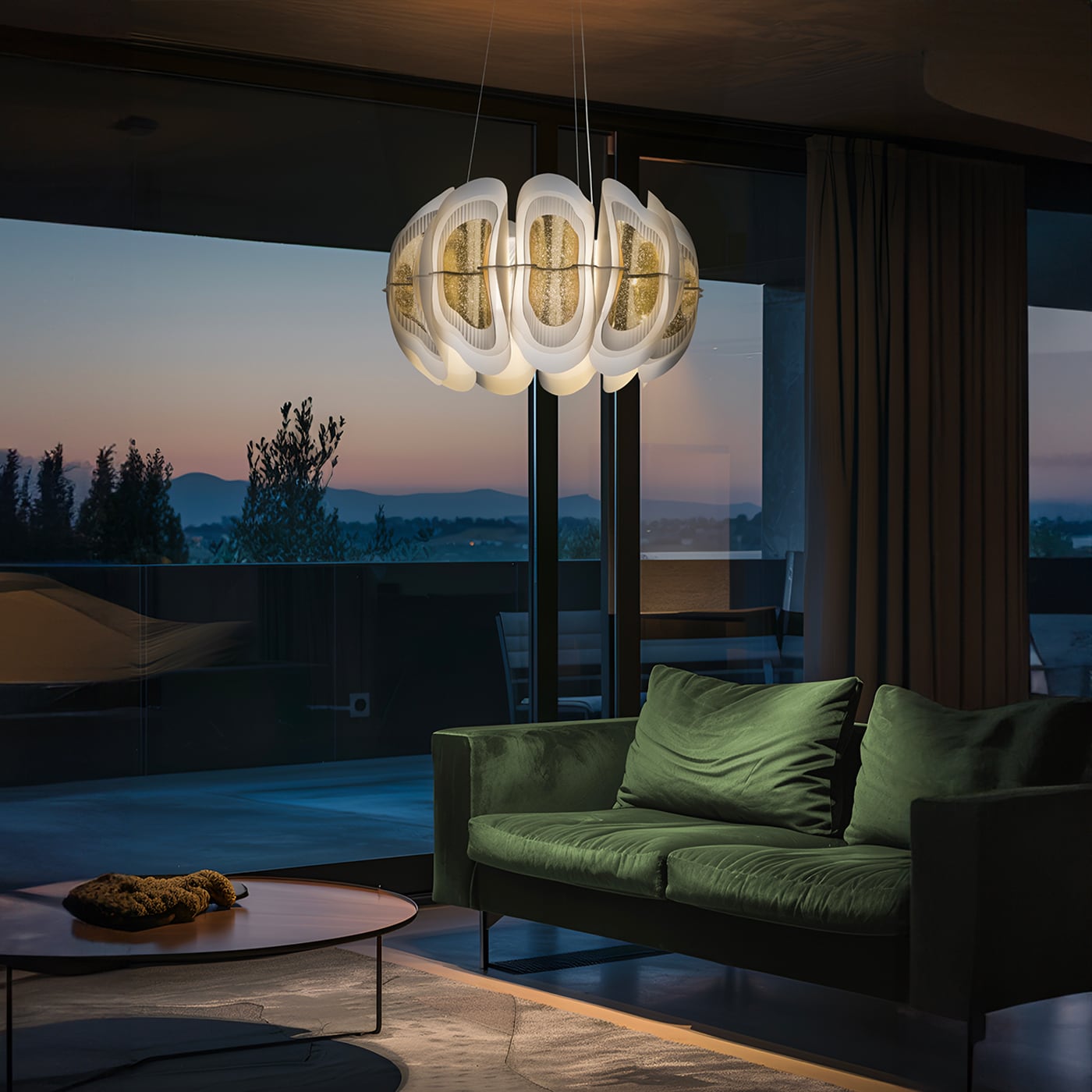 Slamp Fiordlys Sospensione Tonda