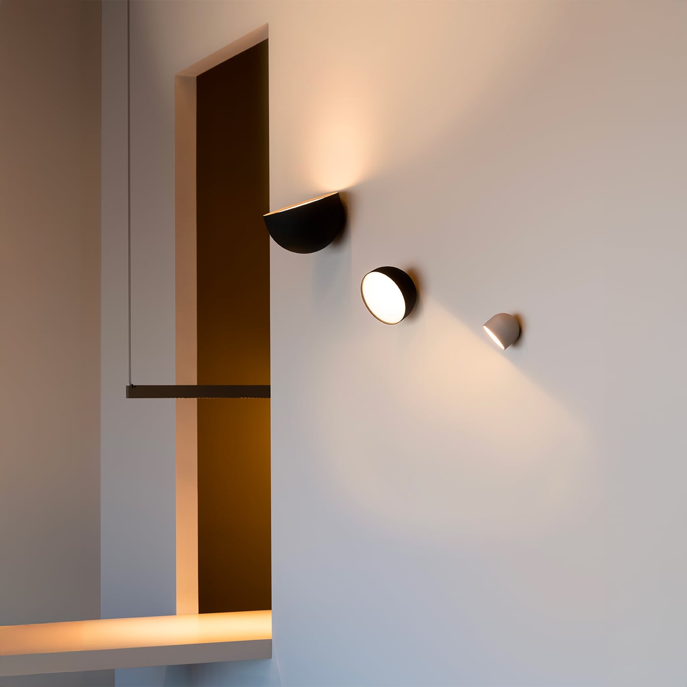 Vibia Plusminus Solo Plafoniera Applique Incasso