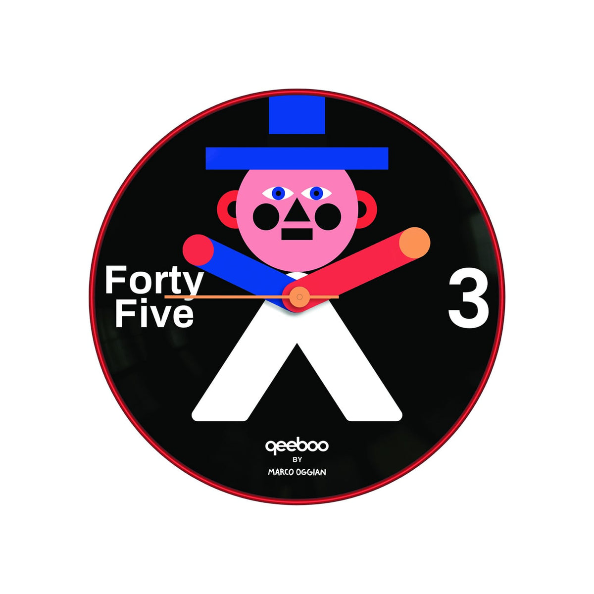 Qeeboo Mr. Wally Wall Orologio