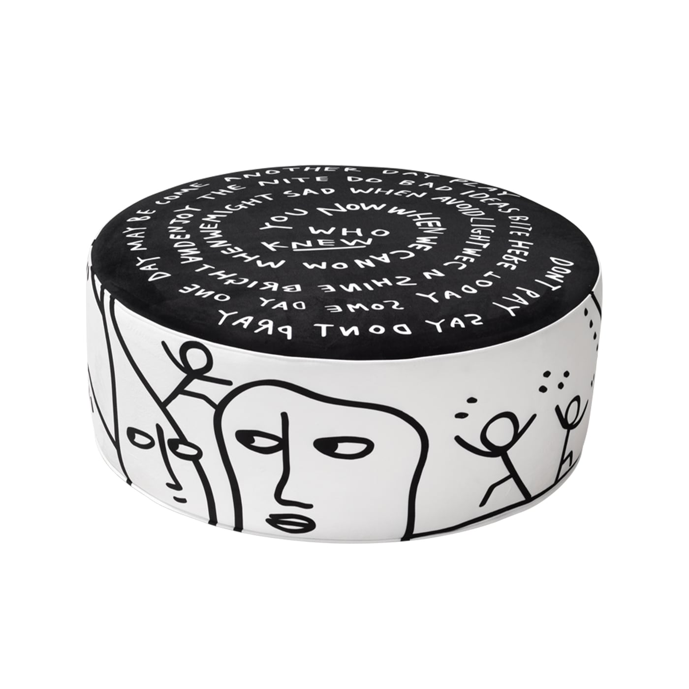 Qeeboo Eclipse Etching L Pouf