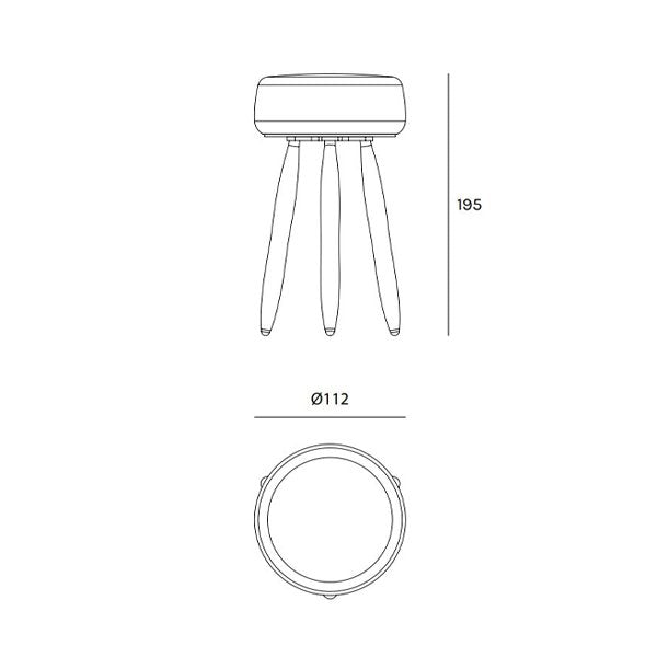 Olev Drum Lampada ricaricabile