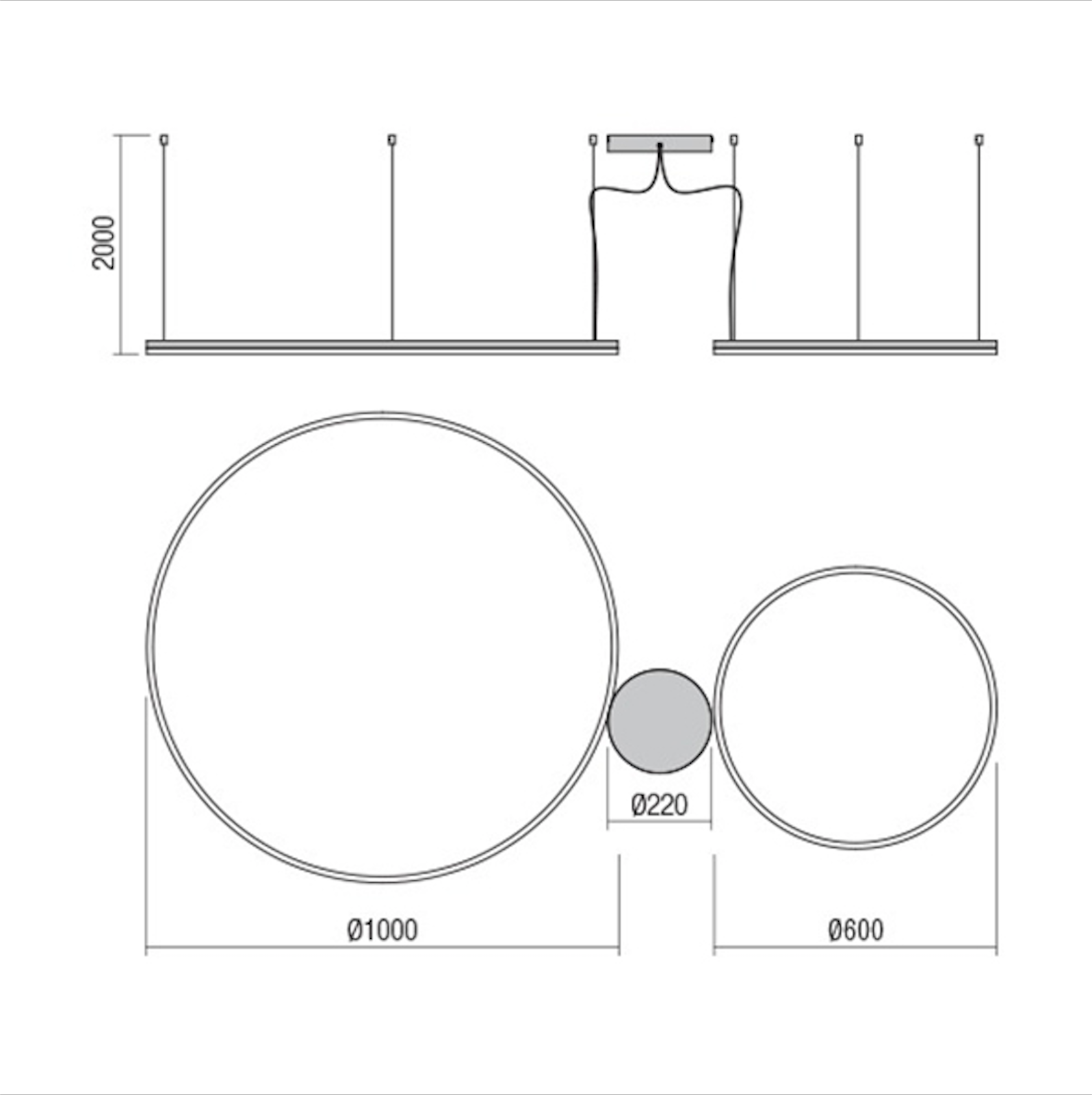 Redo Group Orbit Sospensione Doppia Plus