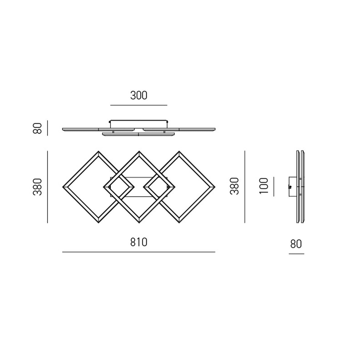 Gea Afrodite Plafoniera Applique