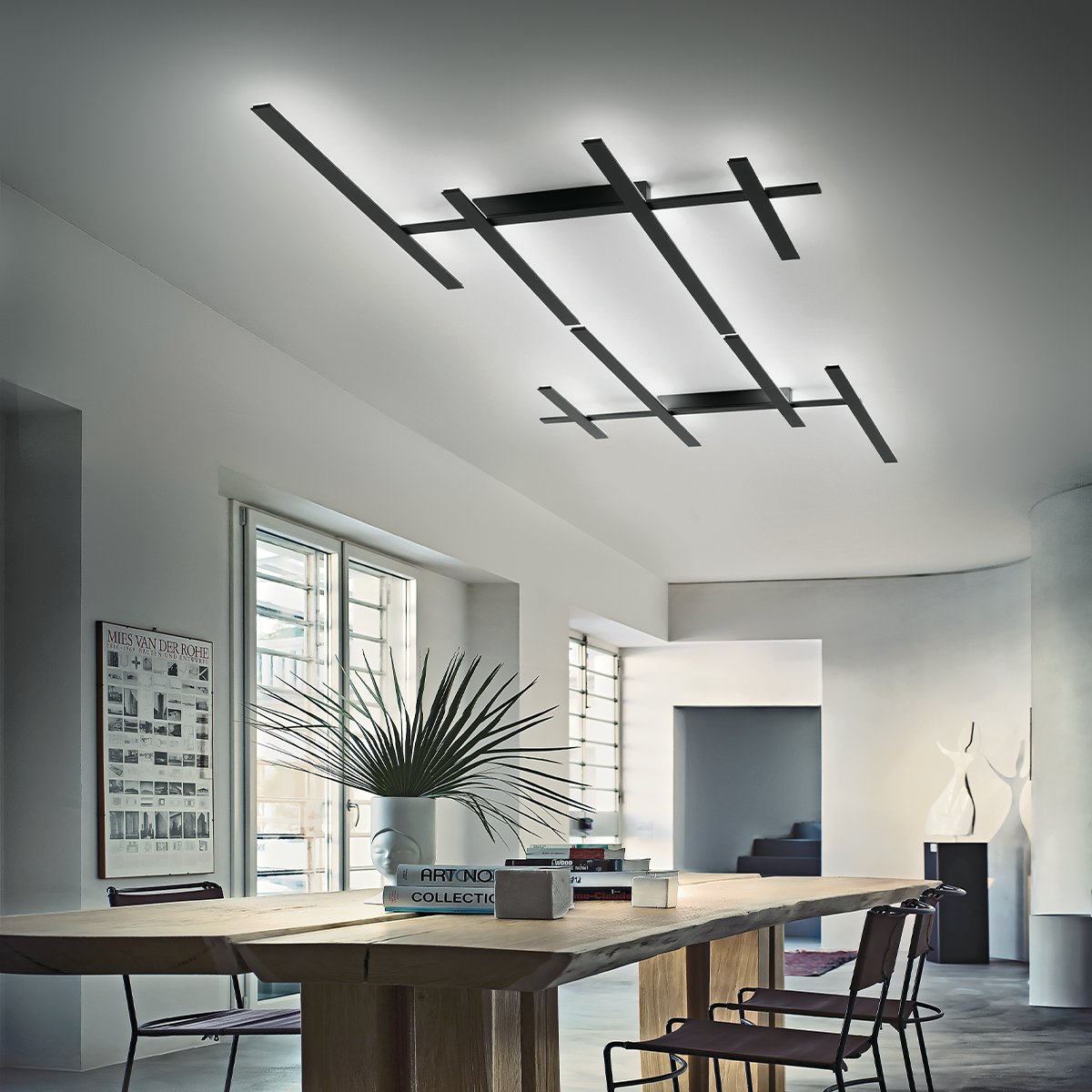 Gea Rake Plafoniera Applique