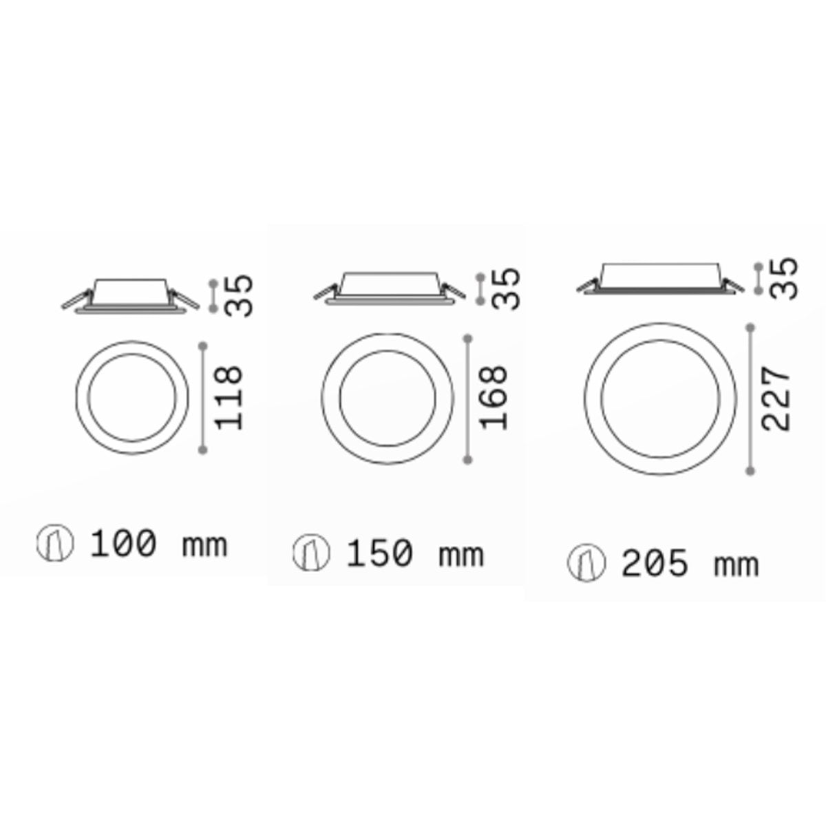 Ideal Lux Groove Round Faretto Incasso