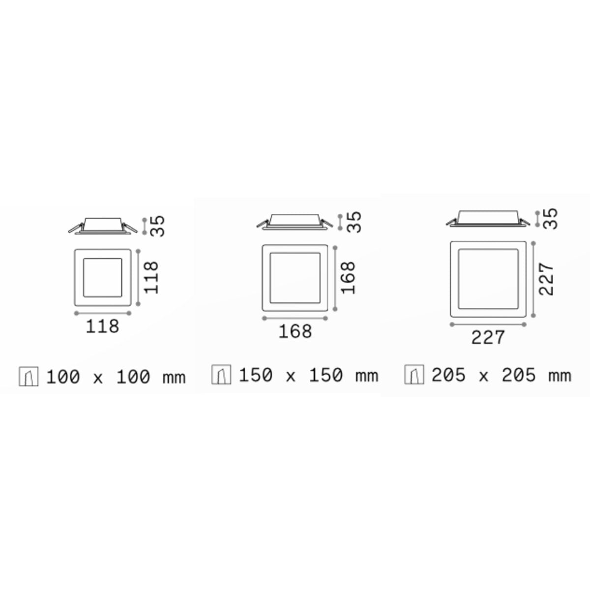 Ideal Lux Groove Square Faretto Incasso