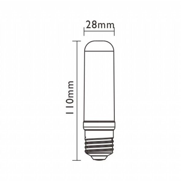 Tubolare E27 8W LED