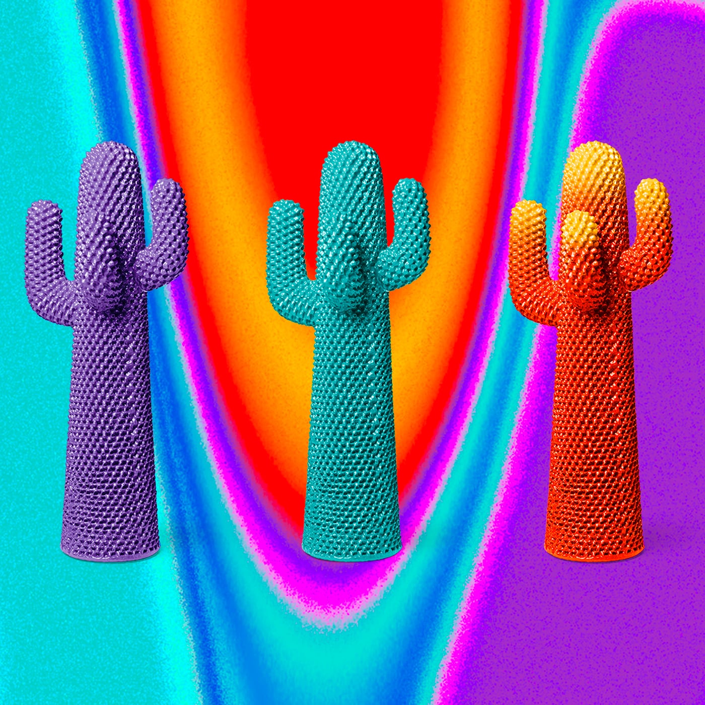 Gufram Cactus Gommablue Limited Appendiabiti