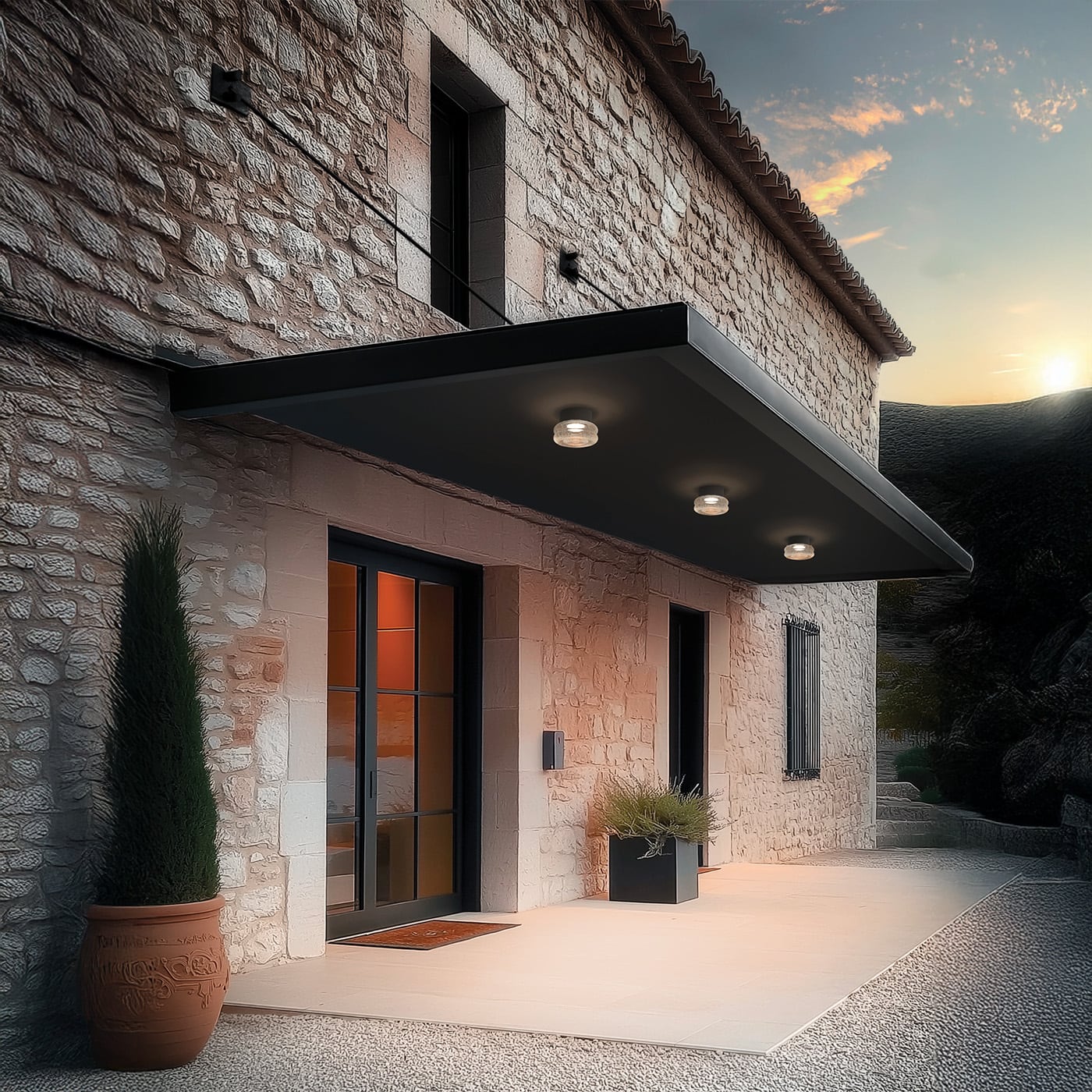 Linea Light Blank Plafoniera Applique per esterno
