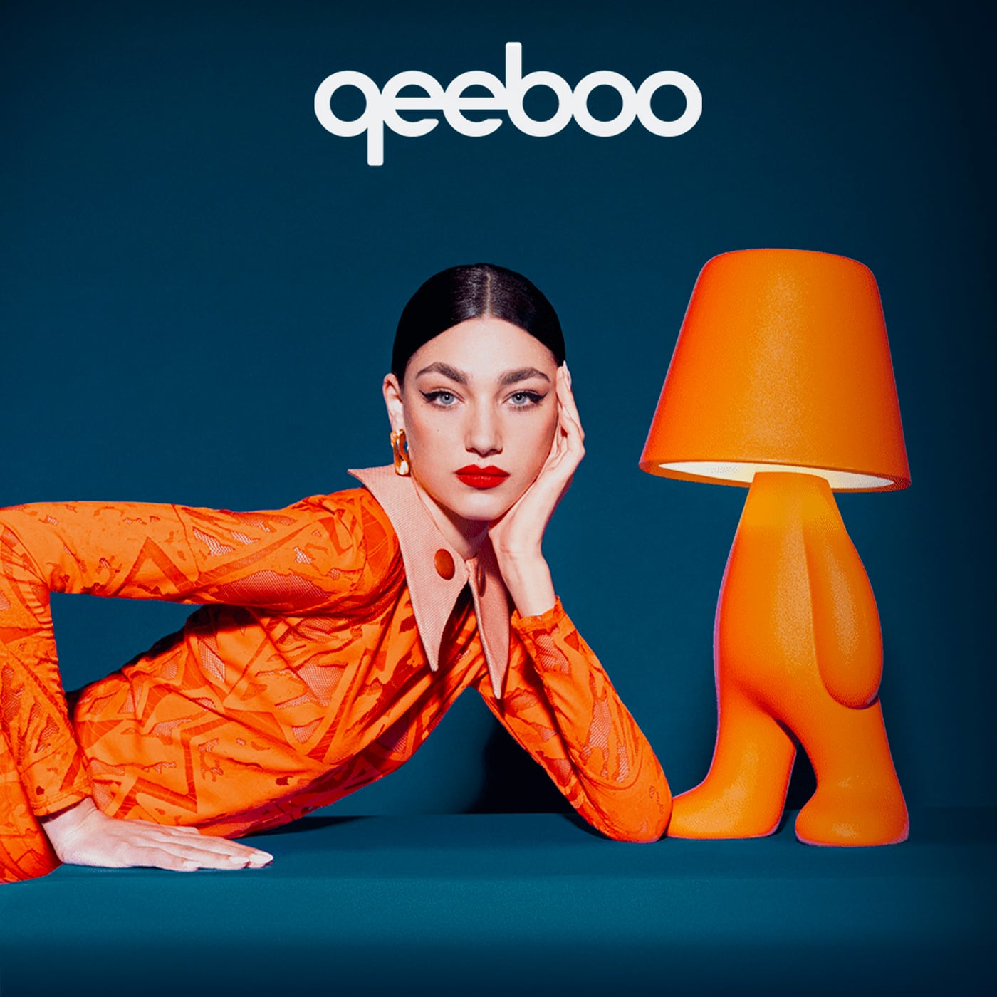 Qeeboo Bigger Brother Lampada da tavolo