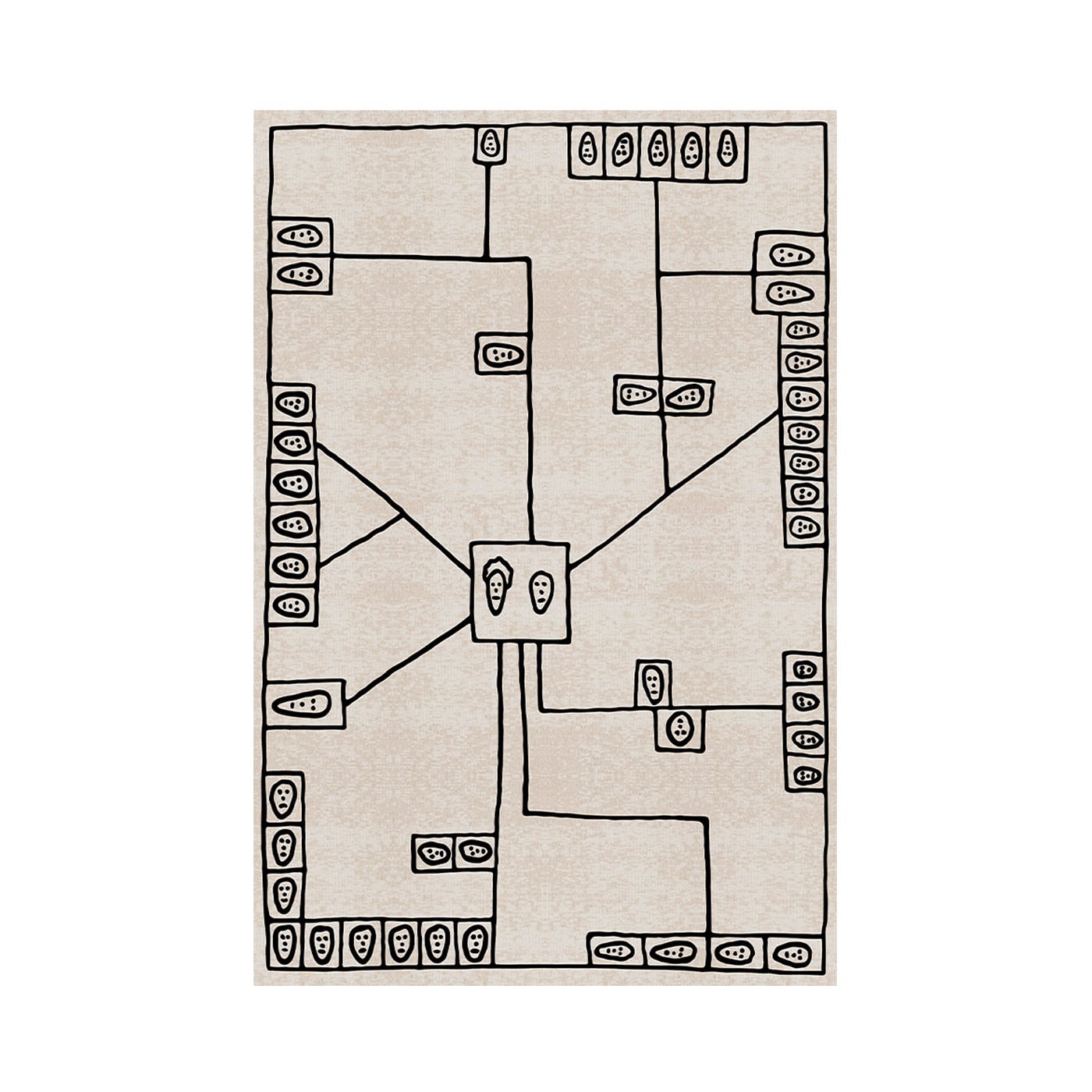 Qeeboo Map Tappeto