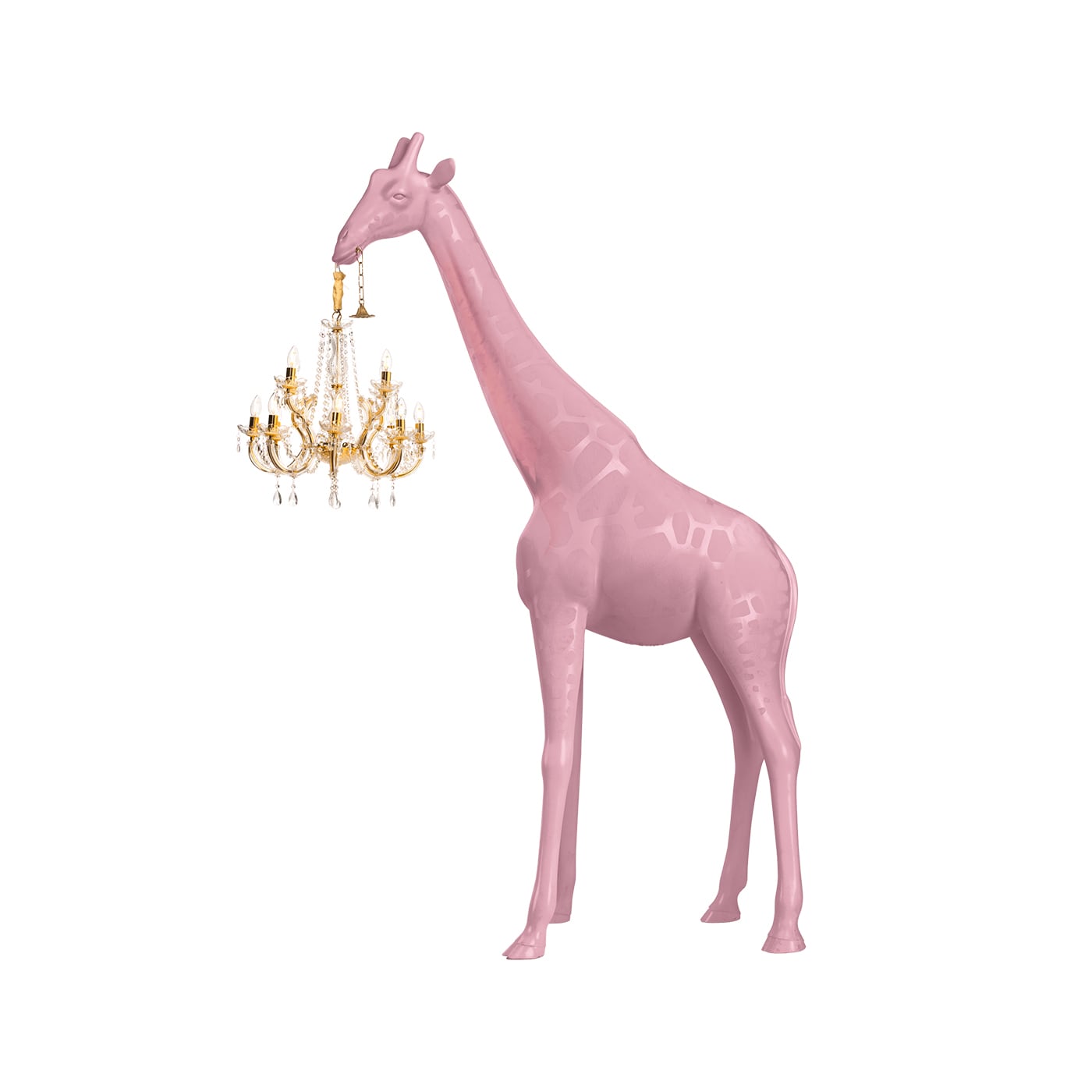 Qeeboo Giraffe in Love M Indoor Lampada in polietilene