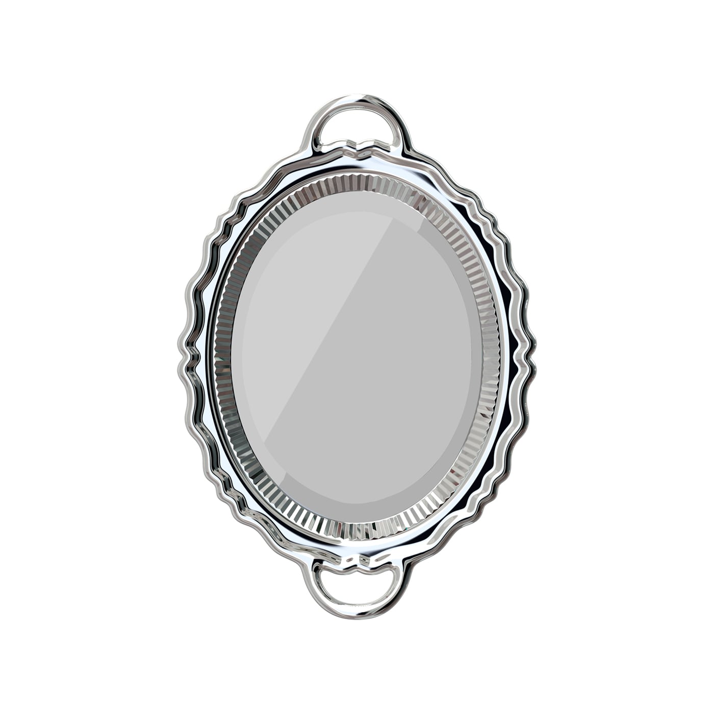 Qeeboo Plateau Miroir Metal Specchio con cornice