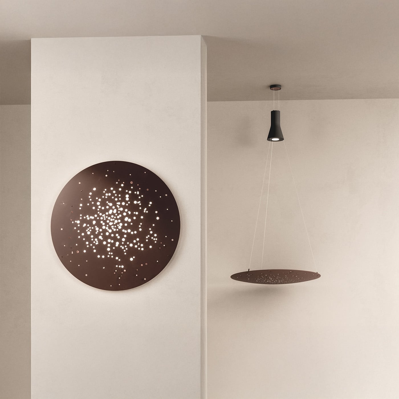 Fabbian Lens Applique Plafoniera