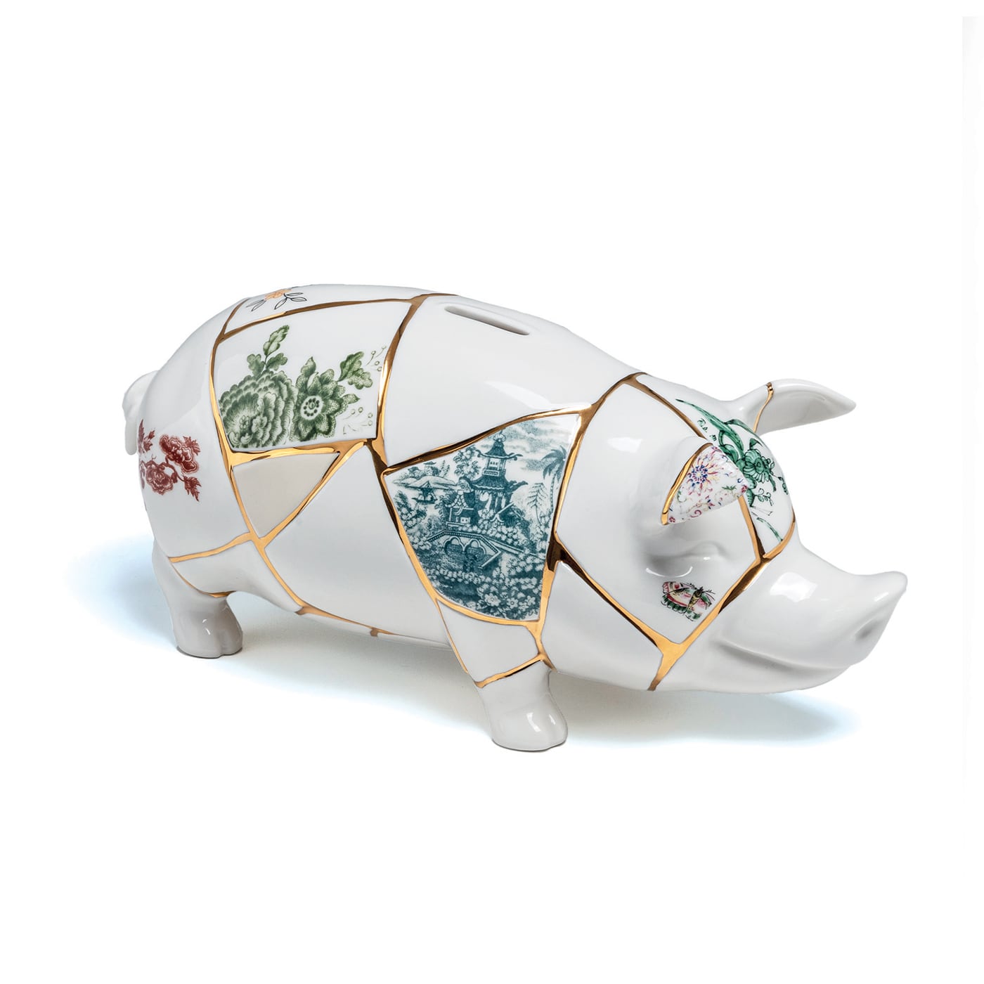 Seletti Piggy Kintsugi Salvadanaio