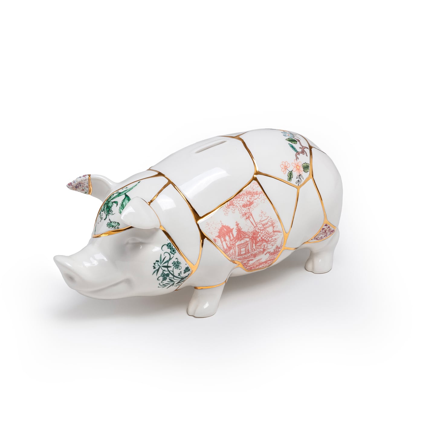 Seletti Piggy Kintsugi Salvadanaio