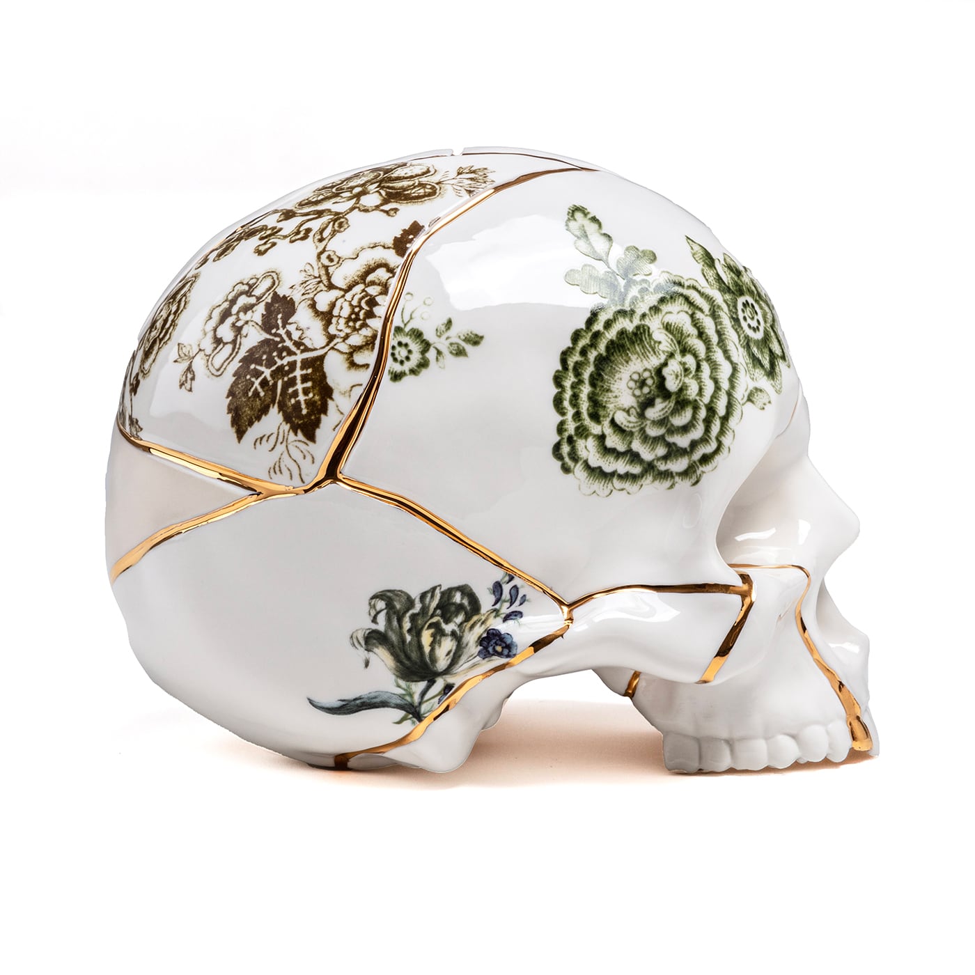 Seletti Skull Kintsugi Soprammobile
