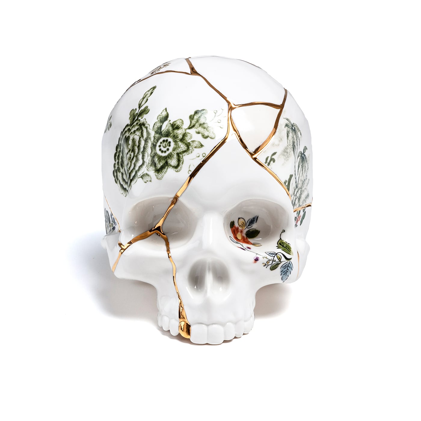 Seletti Skull Kintsugi Soprammobile