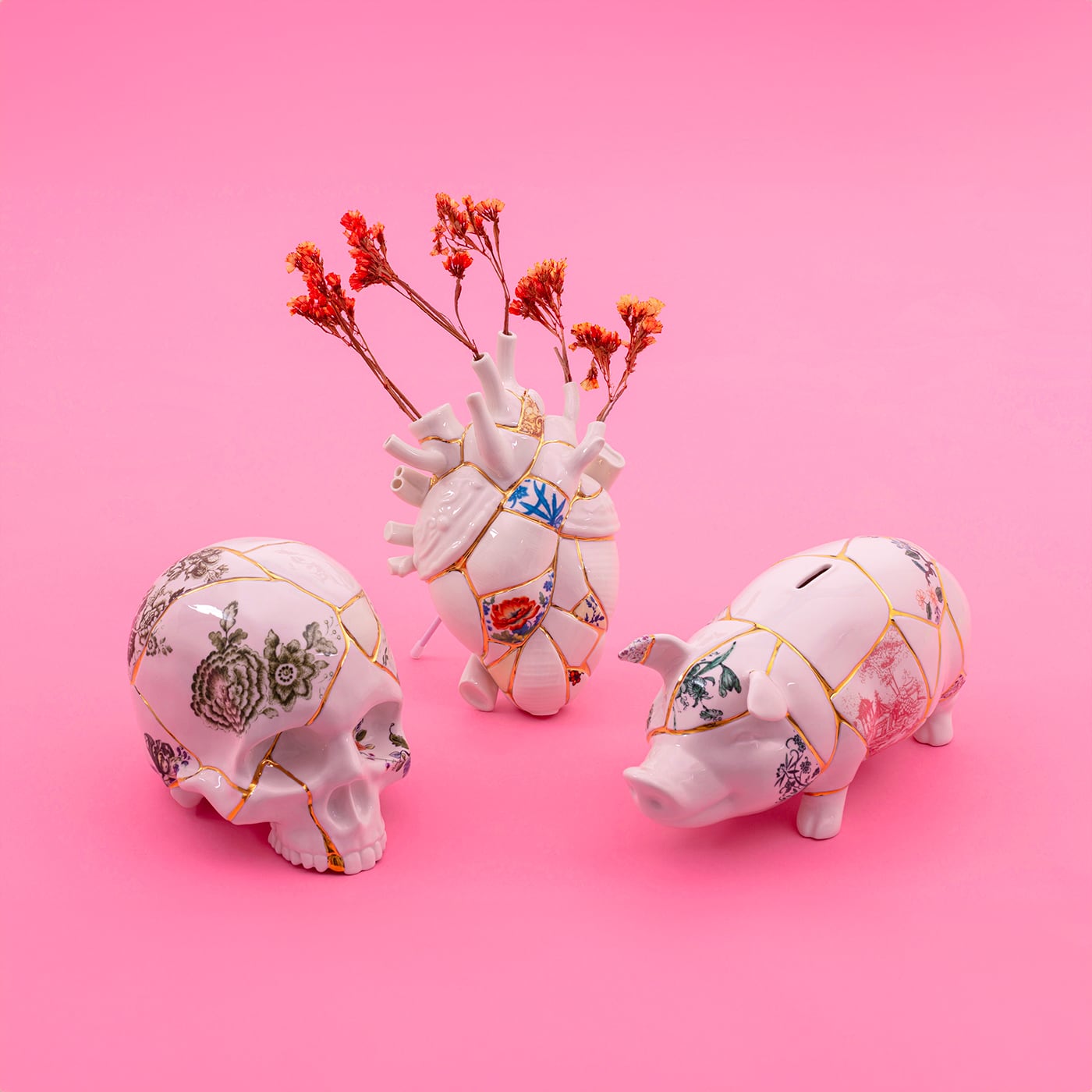 Seletti Piggy Kintsugi Salvadanaio