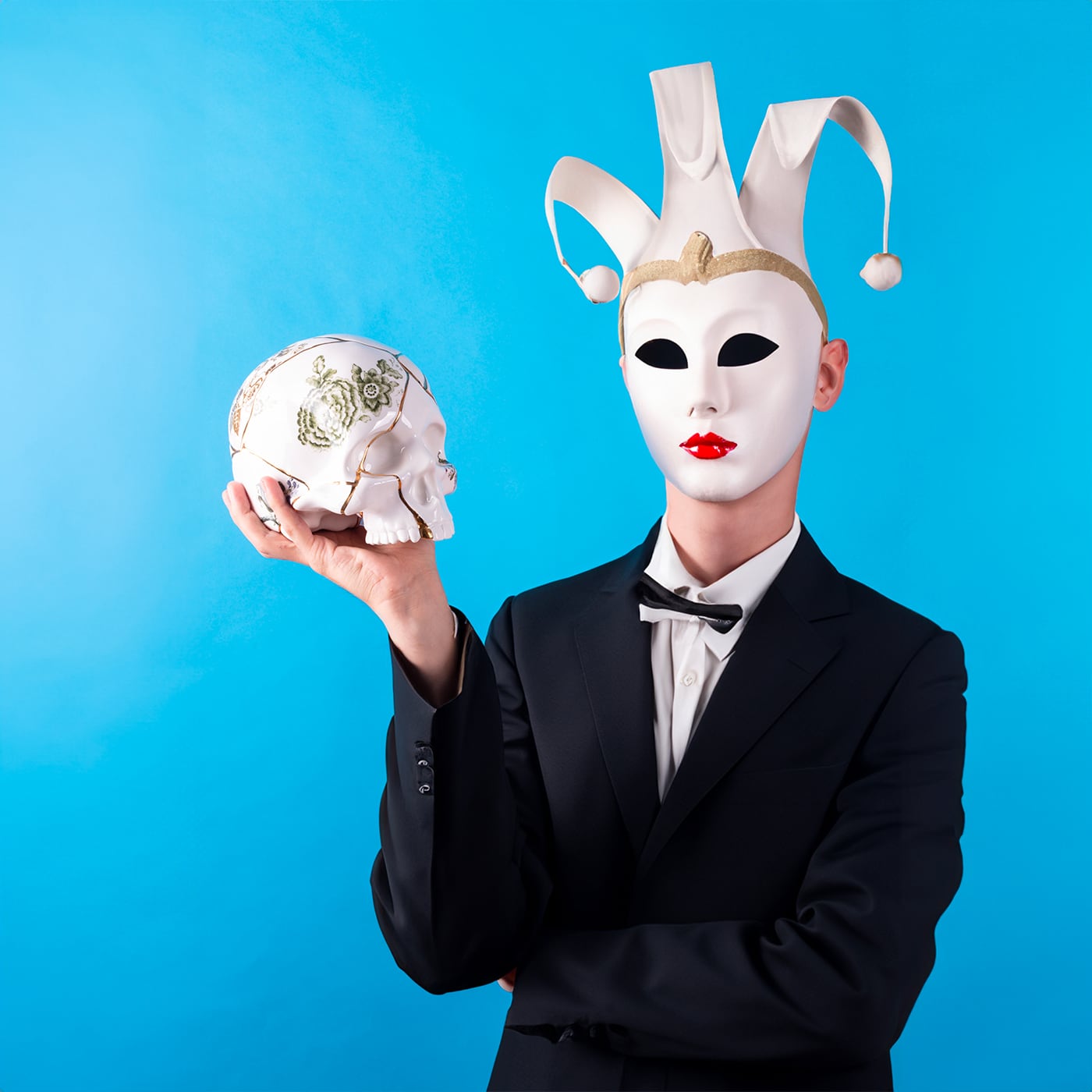 Seletti Skull Kintsugi Soprammobile