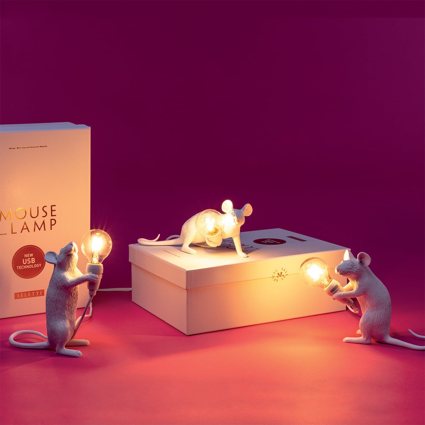 Seletti Mouse Mac Lampada da tavolo