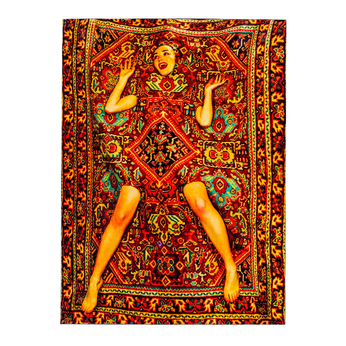 Seletti Lady on Carpet Tappeto Toiletpaper