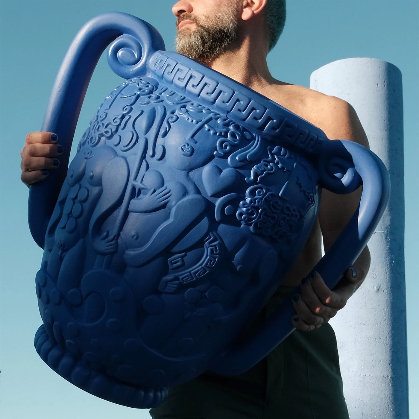 Seletti Terracotta Amphora Vaso